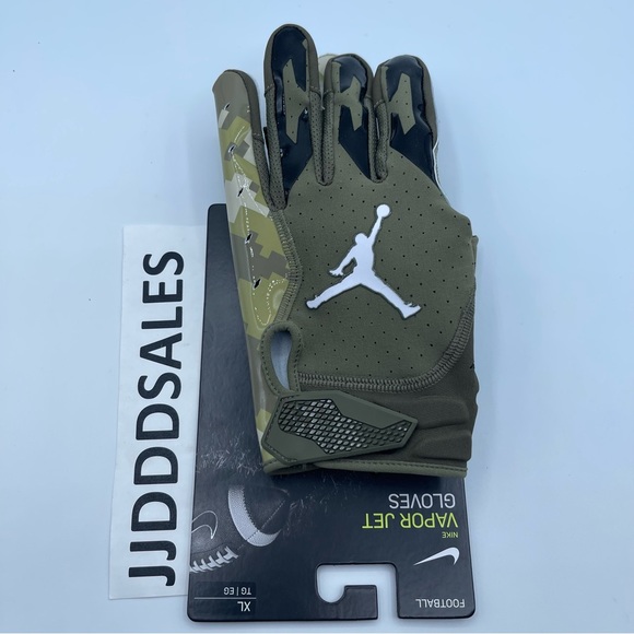 Nike Air Jordan Vapor Jet Football Gloves Salute to Service DN0917-989 Men’s XL - Picture 5 of 6